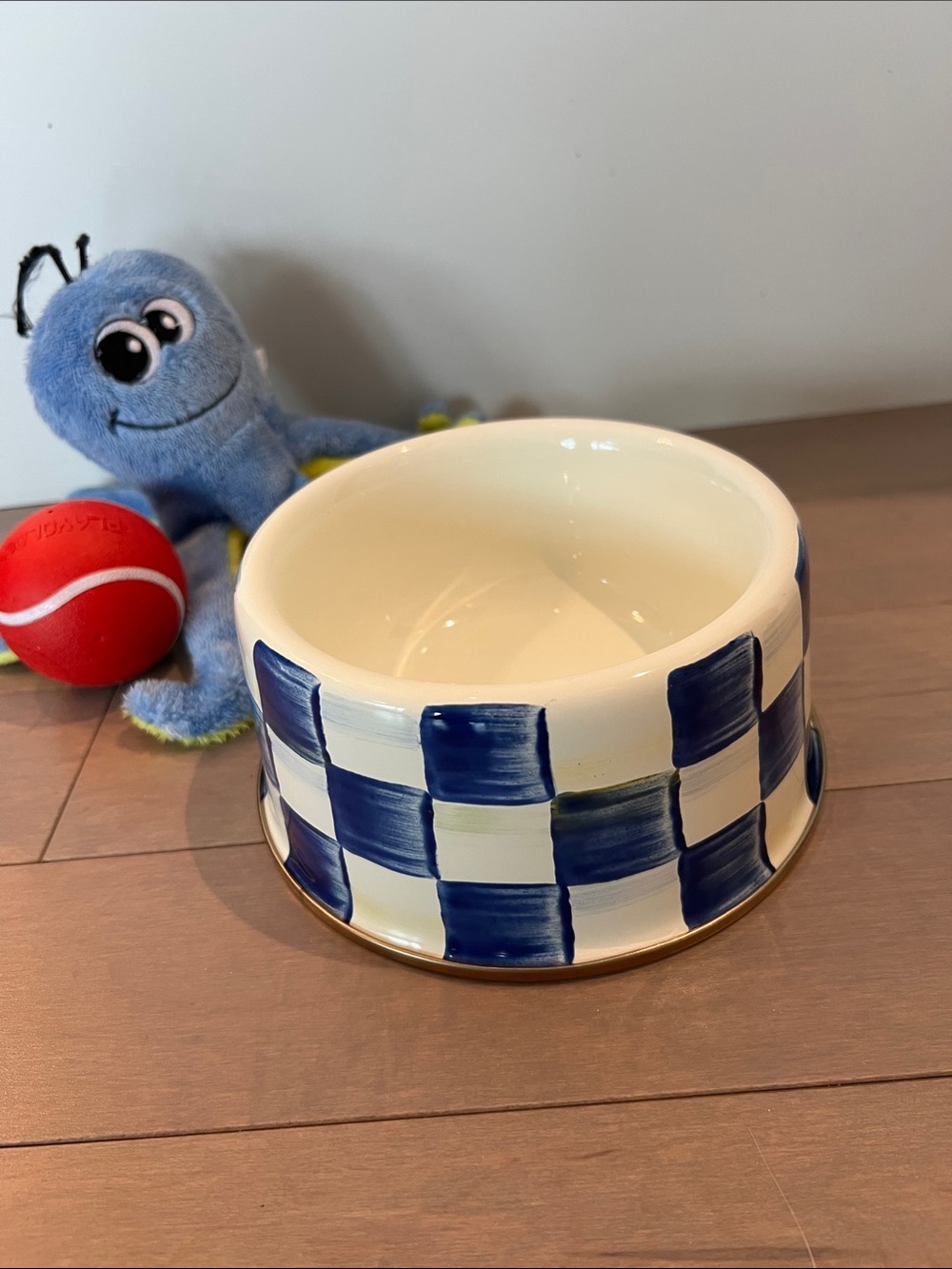 🎉Host Pick🎉MacKenzie-Child’s Medium Royal Check Pet Dish/Bowl